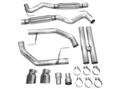AWE 2024 Ford Mustang GT Fastback S650 RWD Track Edition Catback Exhaust w/ Dual Chrome Silver Tips - Image 5