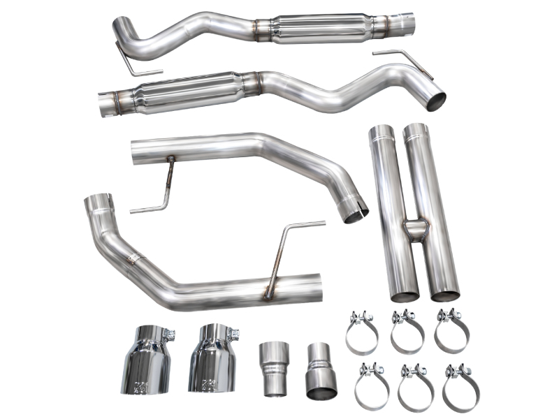 AWE 2024 Ford Mustang GT Fastback S650 RWD Track Edition Catback Exhaust w/ Dual Chrome Silver Tips - Image 5