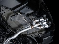 Alternative view of AWE Tuning 2024 Acura Integra Type S DE5 FWD Track Edition Exhaust w/ Triple Chrome Silver Tips
