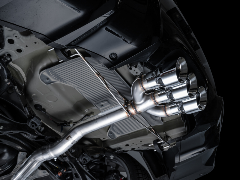 AWE Tuning 2024 Acura Integra Type S DE5 FWD Track Edition Exhaust w/ Triple Chrome Silver Tips - Image 2
