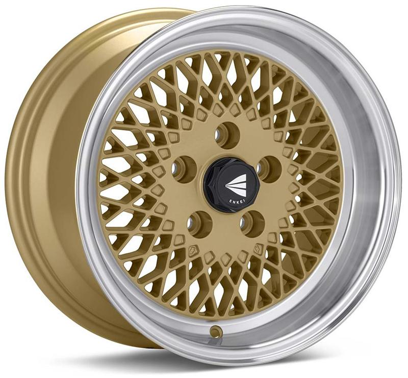 Enkei92 Classic Line 15x7 38mm Offset 4x100 Bolt Pattern Gold Wheel - Image 2