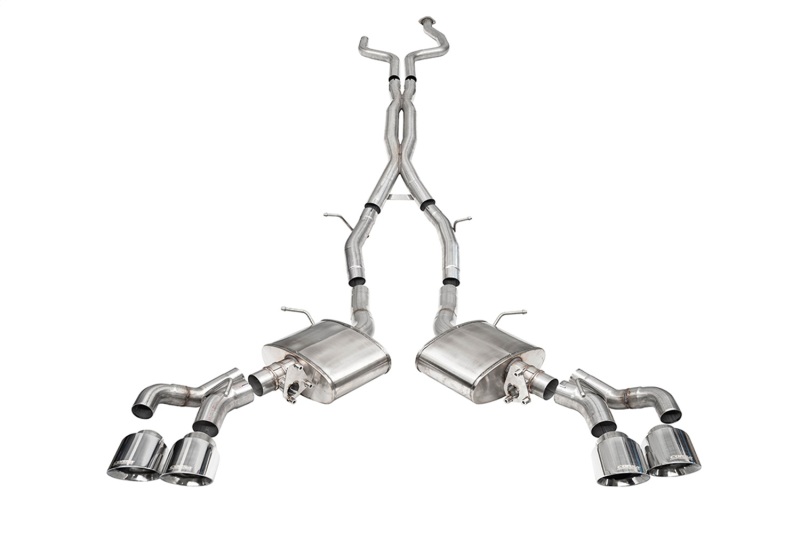 Corsa 22-24 Cadillac CT5 V Blackwing 3in. Cat-Back w/ Active Exhaust - Dbl X-Pipe - Twin 4.5in. Tips