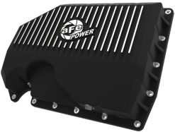 Alternative view of aFe 05-19 VW 1.8L/2.0L w/o Oil Sensor Engine Oil Pan Black POWER Street Series w/ Machined Fins