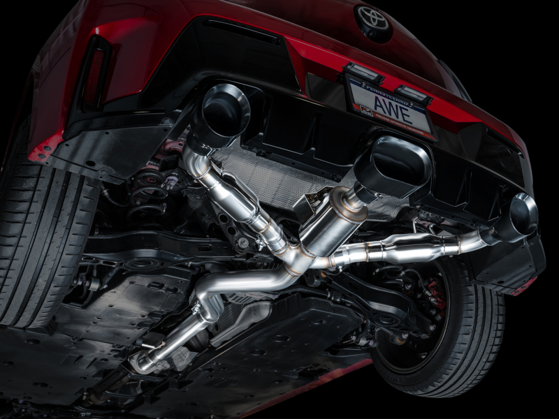 AWE Tuning 2023+ Toyota GR Corolla Track Edition Exhaust - Diamond Black Tips - Image 19