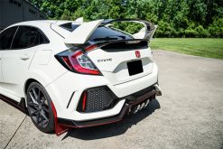 Alternative view of Corsa 2017-2021 Honda Civic Type R 3in Cat Back Exhaust - Polished Pro-Series Tri 4.5in Tip (Xtreme)