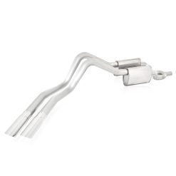 Alternative view of Stainless Works 2010-14 Raptor Exhaust 3in Y-Pipe Chambered Mufflers Exit Behind Passenger Rear Tire