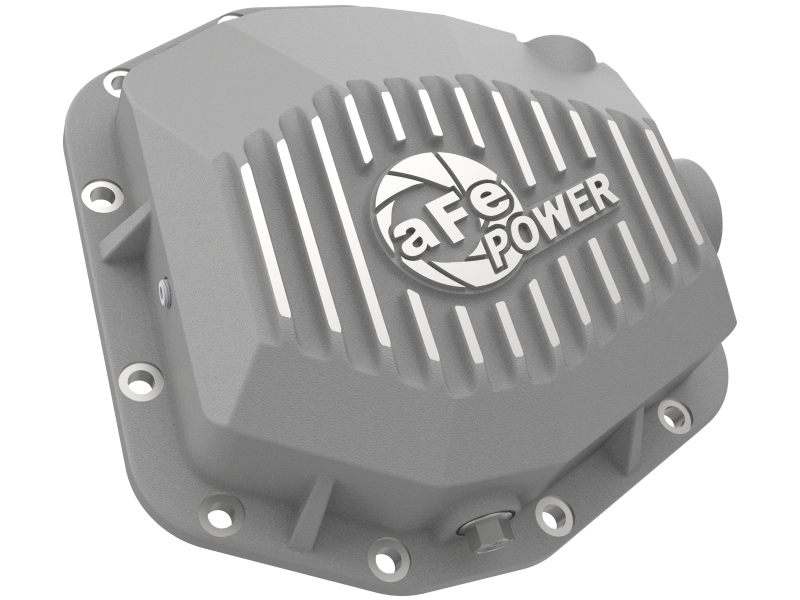 aFe Street Series Rear Differential Cover Raw w/Machined Fins 20+ Jeep Gladiator JT (Dana M220) - Image 3