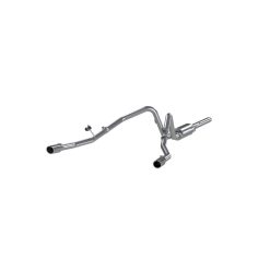 MBRP 2004-2008 Ford F150 4.6/5.4L EC/CC-SB Cat Back Dual Split Rear - Image 2