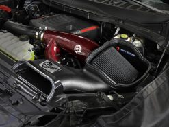 aFe 17-24 Ford F-150 Track Series Red Kevlar Carbon Fiber C/A Intake System w/Black Pro 5R Filter - Image 8