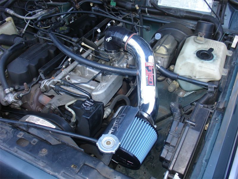 Injen 91-01 Jeep Cherokee XJ 4.0 L6 Wrinkle Black Power-Flow Intake w/ MR Tech & Web Nano Filter - Image 5
