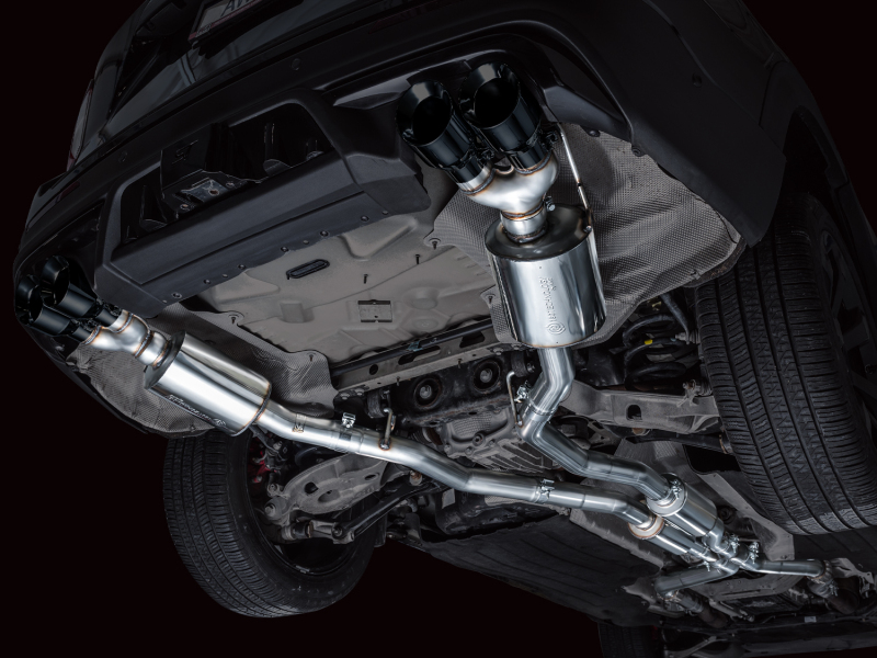 AWE Tuning 2020+ Ford Explorer ST Touring Edition Exhaust w/ Diamond Black Tips - Image 3