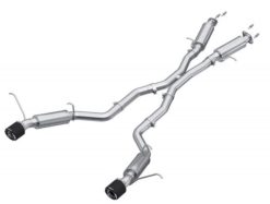 MBRP 2012+ Jeep Grand Cherokee SRT 6.4L 3in Dual Rear Exit T304SS Catback Exhaust - CF Tips - Image 3