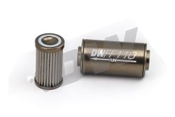 Alternative view of DeatschWerks Stainless Steel 10AN 100 Micron Universal Inline Fuel Filter Housing Kit (110mm)