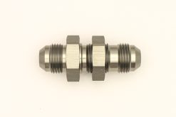 DeatschWerks 8AN Male Flare To 8AN Male Flare Bulkhead Adapter (Incl. Nut)