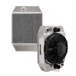 Alternative view of Mishimoto Universal Drag Race Performance Aluminum Radiator - Natural