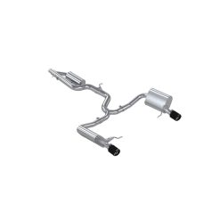 Alternative view of MBRP 17-19 VW Golf Sportwagen/Alltrack 1.8T T304SS 3in Cat-Back 2.5in Dual Split Rear w/ CF Tips