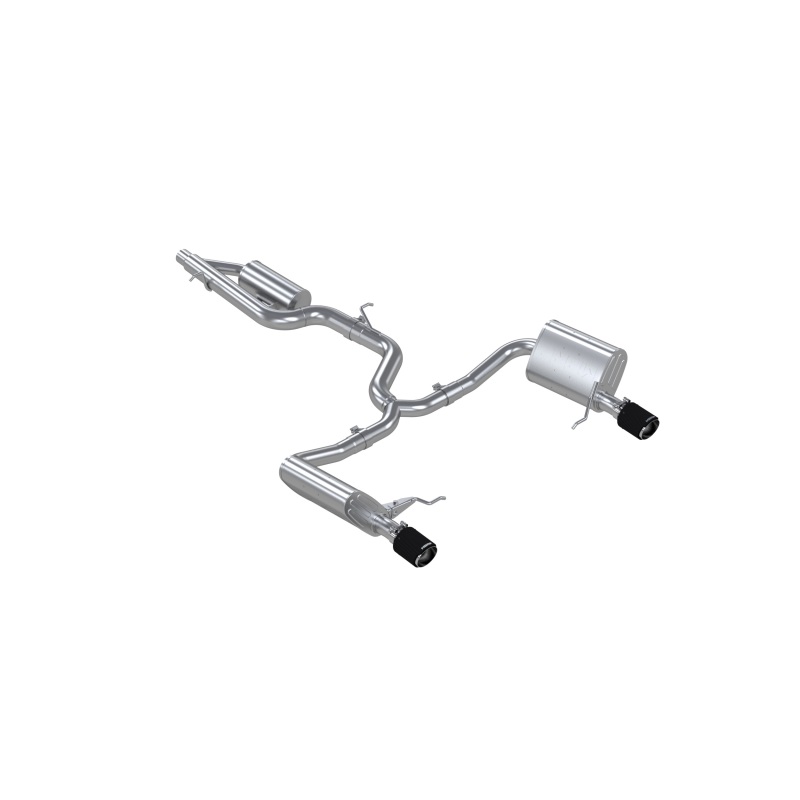 MBRP 17-19 VW Golf Sportwagen/Alltrack 1.8T T304SS 3in Cat-Back 2.5in Dual Split Rear w/ CF Tips - Image 2