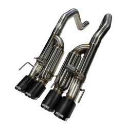 Alternative view of Kooks 09-13 Chevrolet Corvette Z06/ZR1 3in. Valved Axle-Back Exhaust w/ SS Tips