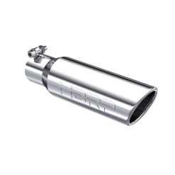 Alternative view of MBRP Universal Tip 3in O.D. Angled Rolled End 2 inlet 10 length