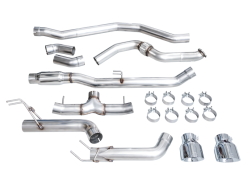 AWE Tuning 22+ Honda Civic Si/Acura Integra Track Edition Catback Exhaust - Dual Chrome Silver Tips - Image 13
