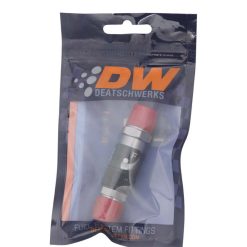 Alternative view of DeatschWerks 6AN Male Flare Quick Disconnect Dry Break Fitting - 2 Pieces Anodized Matte Black