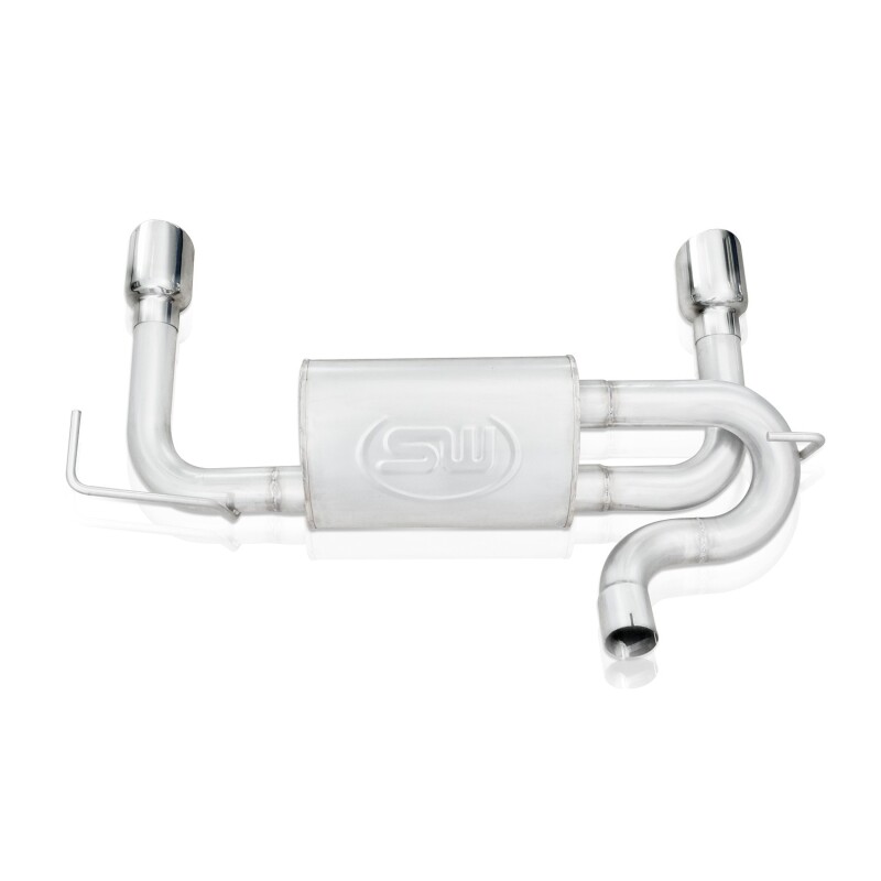 Stainless Works 2007-17 Jeep Wrangler Axleback Exhaust - Image 3