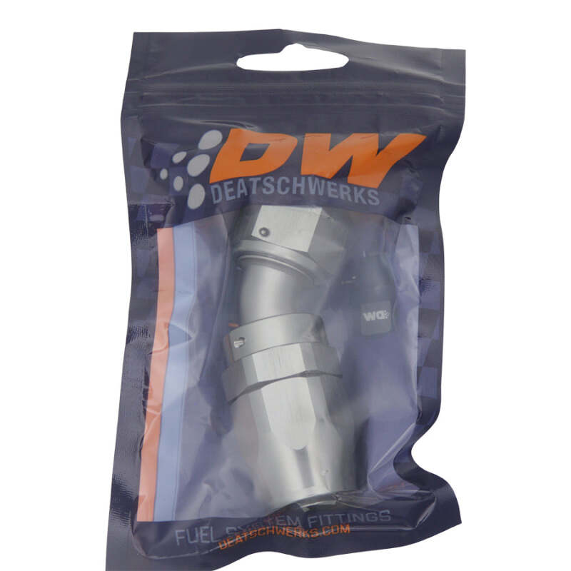 DeatschWerks 10AN Female Swivel 30-Degree Hose End CPE - Anodized Titanium - Image 2