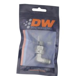 Alternative view of DeatschWerks 6AN ORB Male Swivel to 90-Degree 6AN Male Flare - Anodized DW Titanium