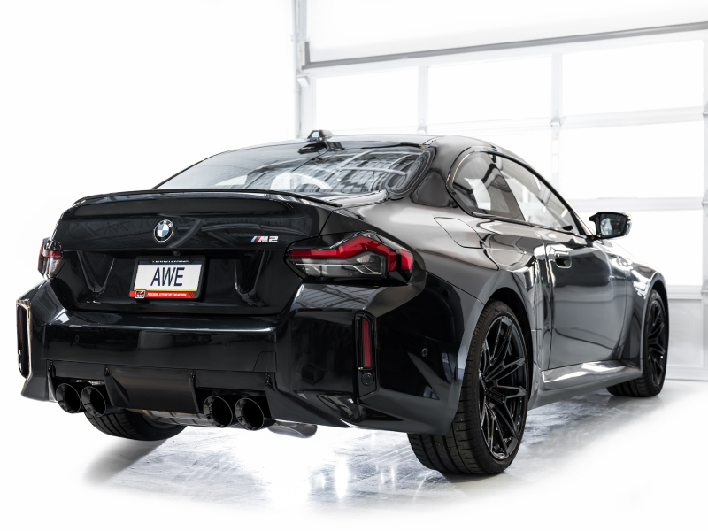 AWE Tuning 23-24 BMW G87 M2 Track Edition Exhaust - Diamond Black Tips - Image 6