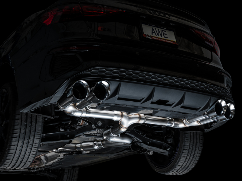 AWE 22-24 Audi 8Y S3 Track Edition Exhaust - Chrome Silver Tips - Image 11