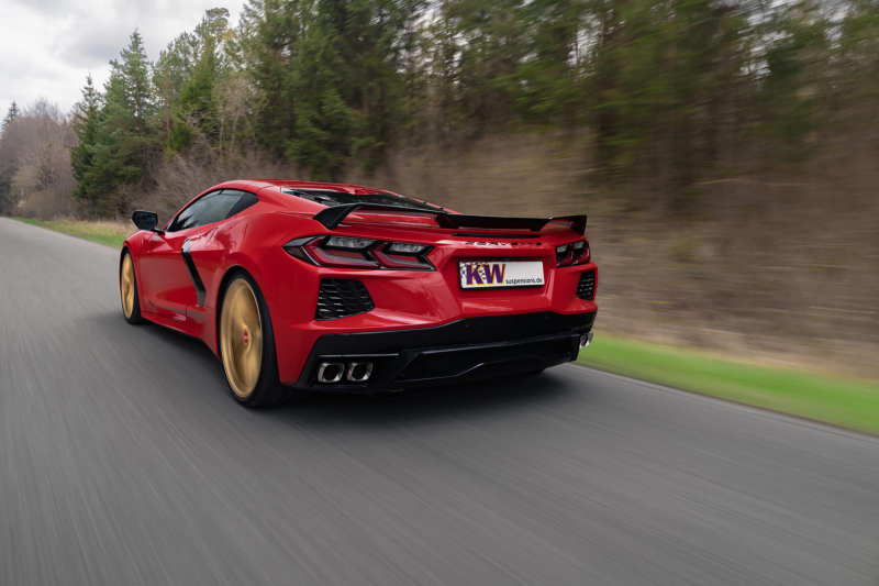KW 2020+ Chevrolet Corvette C8 (w/ Electronic Dampers & OE Noselift) Height Adjustable Spring Kit - Image 7