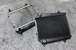 Alternative view of CSF BMW G8X M3/M4/M2 High-Performance Auxiliary Radiator - Single Radiator