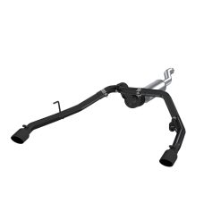 Alternative view of MBRP 2020 Jeep Gladiator 3.6L 2.5in Dual Rear Exit Cat Back Exhaust Black Coated