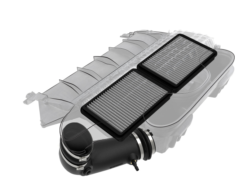 aFe 21-23 Ram 1500 TRX HEMI V8 6.2L (sc) Super Stock Induction System w/ Pro DRY S Filters - Image 3