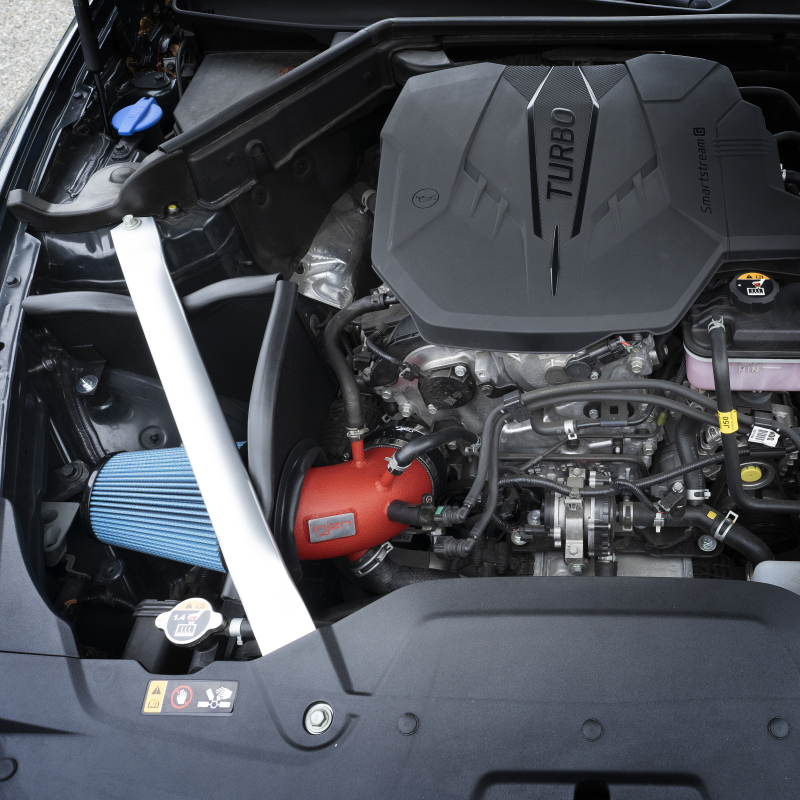 Injen 22-23 Kia Stinger 2.5L Turbo L4 Wrinkle Red Short Ram Tuned Intake System - Image 5
