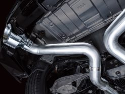 Alternative view of AWE 2023 Nissan Z RZ34 RWD Track Edition Catback Exhaust System w/ Chrome Silver Tips