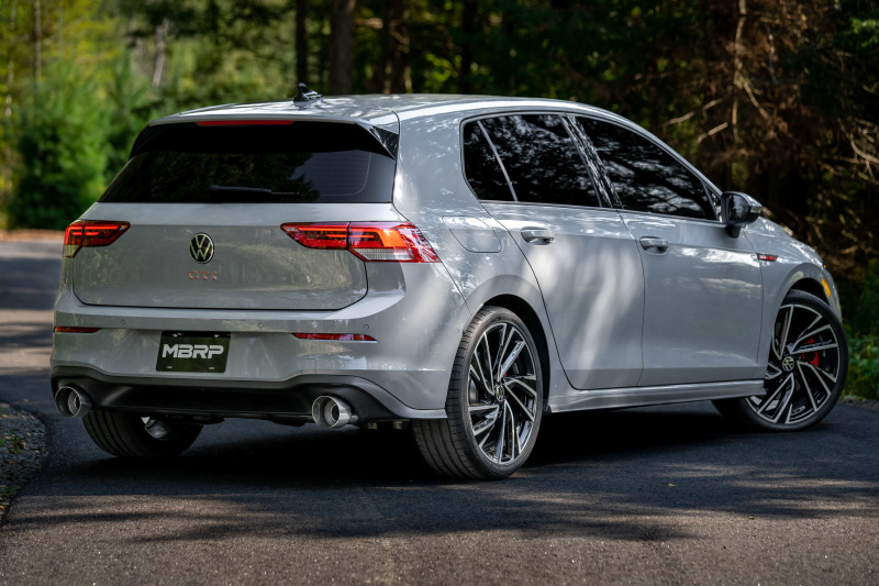 MBRP 2022 Volkswagen Golf GTI MK8 T304 SS 3in Cat-Back Exhaust 2.5in Dual Split Rear w/ SS Tips - Image 4