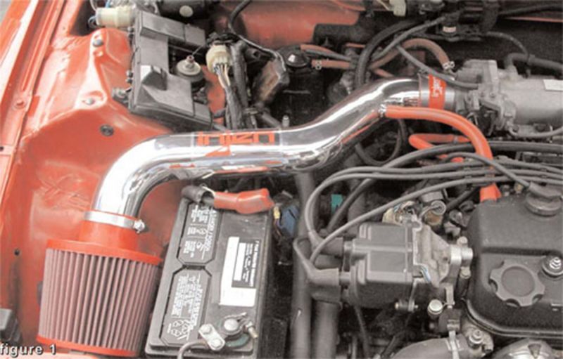 Injen 88-91 Civic Ex Si CRX Si Polished Short Ram Intake - Image 3