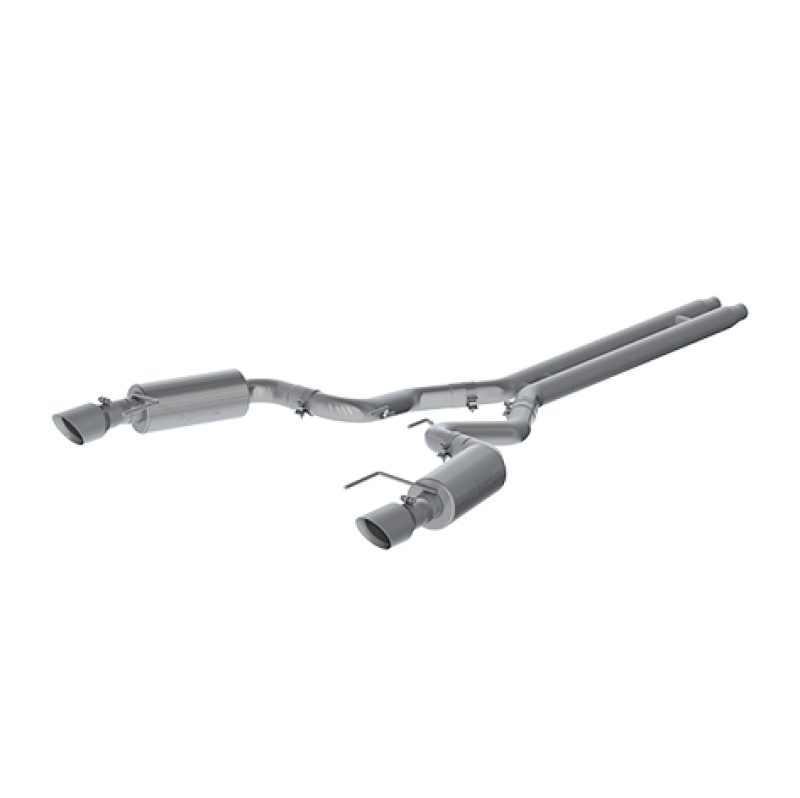 MBRP 15 Ford Mustang GT 5.0 Convertible T409 3in Cat Back Dual Split Rear Exit (Street Version) - Image 2