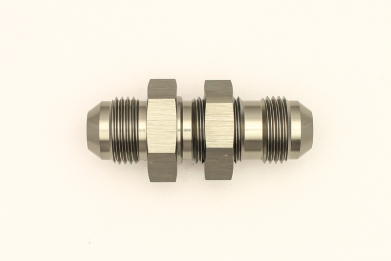 DeatschWerks 8AN Male Flare To 8AN Male Flare Bulkhead Adapter (Incl. Nut) - Image 2