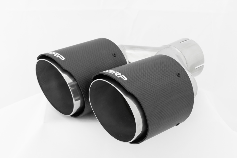 MBRP Universal Carbon Fiber Dual Tip 4in OD/2.5in Inlet - Image 3