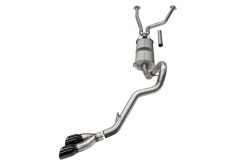 Corsa 22-24 Toyota Tundra 4WD 3in Sport Cat-Back Side Exit Exhaust System w/ Twin 4in BlackPVD Tips