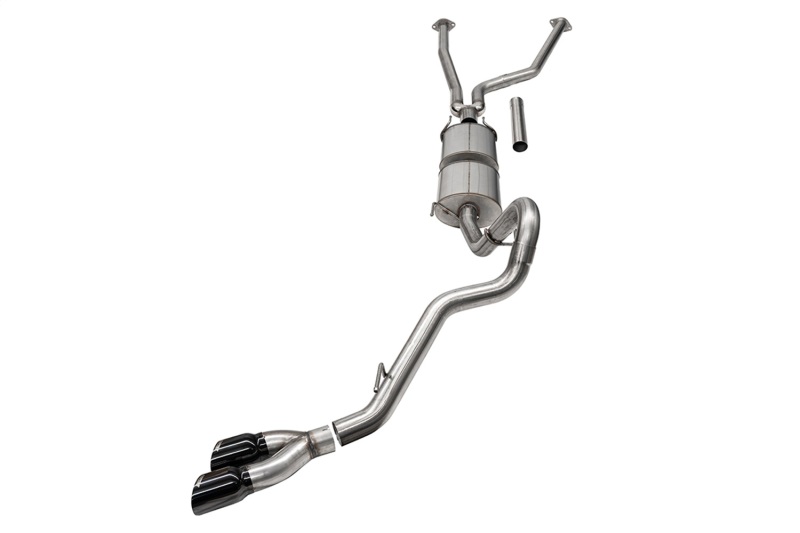 Corsa 22-24 Toyota Tundra 4WD 3in Sport Cat-Back Side Exit Exhaust System w/ Twin 4in BlackPVD Tips