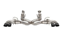 Corsa 20-22 Corvette C8 3in Valved Cat-Back 4.5in Blk Quad Tips - Fits Factory NPP Exhaust w/ AFM - Image 2