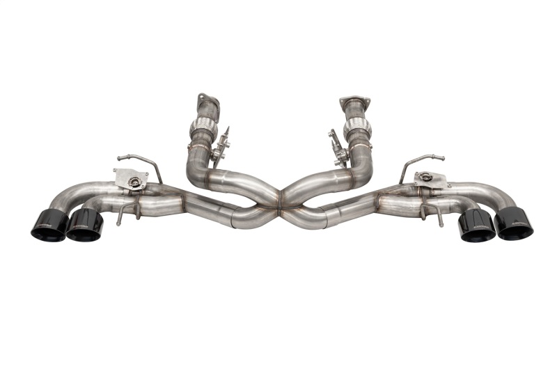 Corsa 20-22 Corvette C8 3in Valved Cat-Back 4.5in Blk Quad Tips - Fits Factory NPP Exhaust w/ AFM - Image 2