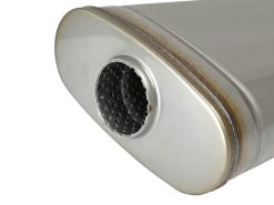 aFe MACH Force XP 304 Stainless Steel Muffler 2.5in Center/Offset 18in L x 9in W x 4in H - Image 4