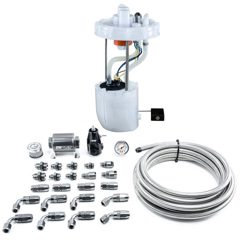 DeatschWerks 12-15 Honda Civic Si/13-15 Acura ILX DW400 Pump Module & Return Kit w/CPE Fuel Lines - Image 2