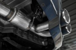 MBRP 2009-2023 Nissan GTR 3.8L Stainless Steel 3.5in Cat-Back, Dual Split Rear Quad Carbon Tips - Image 4