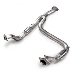 Alternative view of Stainless Works 2011-14 F-150 3.5L 3in Downpipe High-Flow Cats Y-Pipe Factory Connection