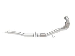 aFe Power Twisted Steel Down Pipe 3in 304 Stainless Steel w/ Cat 15-18 VW Golf R MKVII L4-2.0L (t) - Image 5